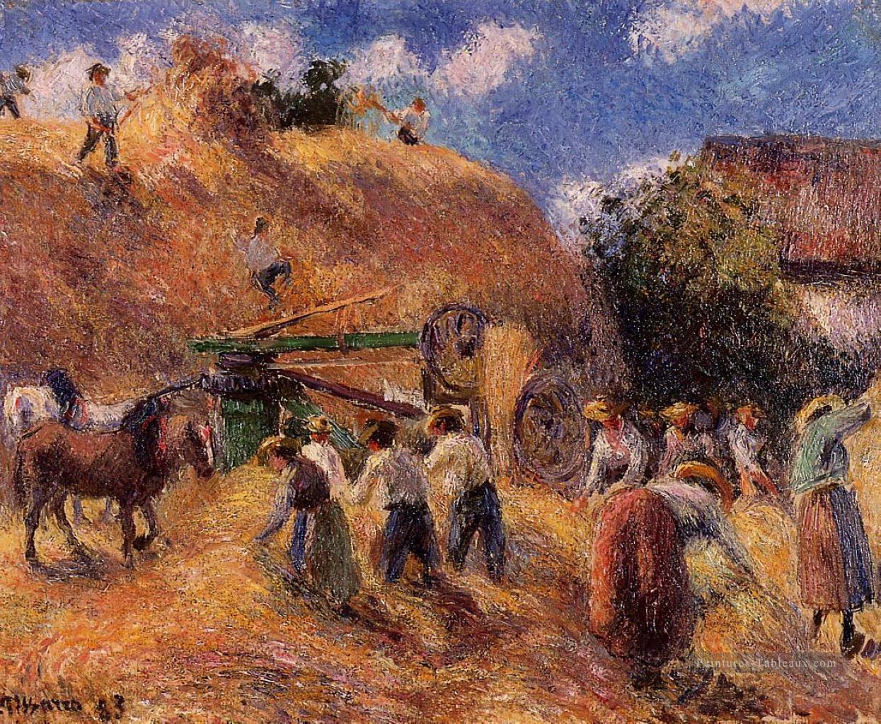 la récolte 1883 Camille Pissarro Peintures à l'huile